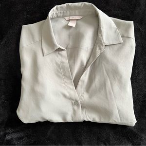 Medium Sage button down blouse